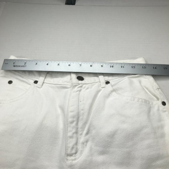 Liz Claiborne Lizwear Women's 6 Petite Regular White Jean Preowned - Picture 7 of 12